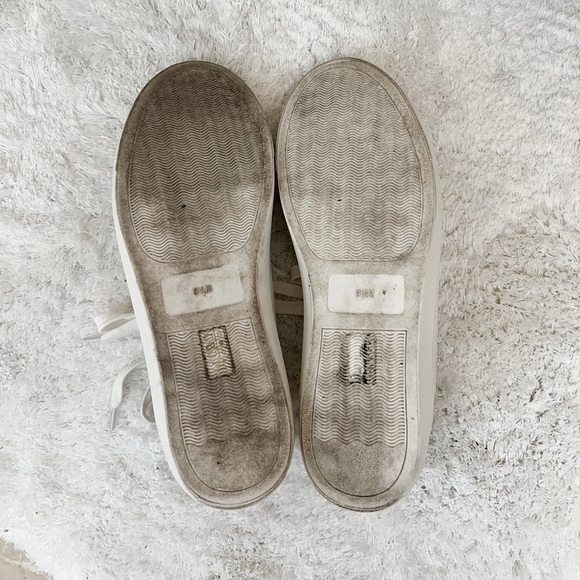 J. MCLAUGHLIN Angelique Leather White Sneakers Sz 8.5 - Picture 3 of 7